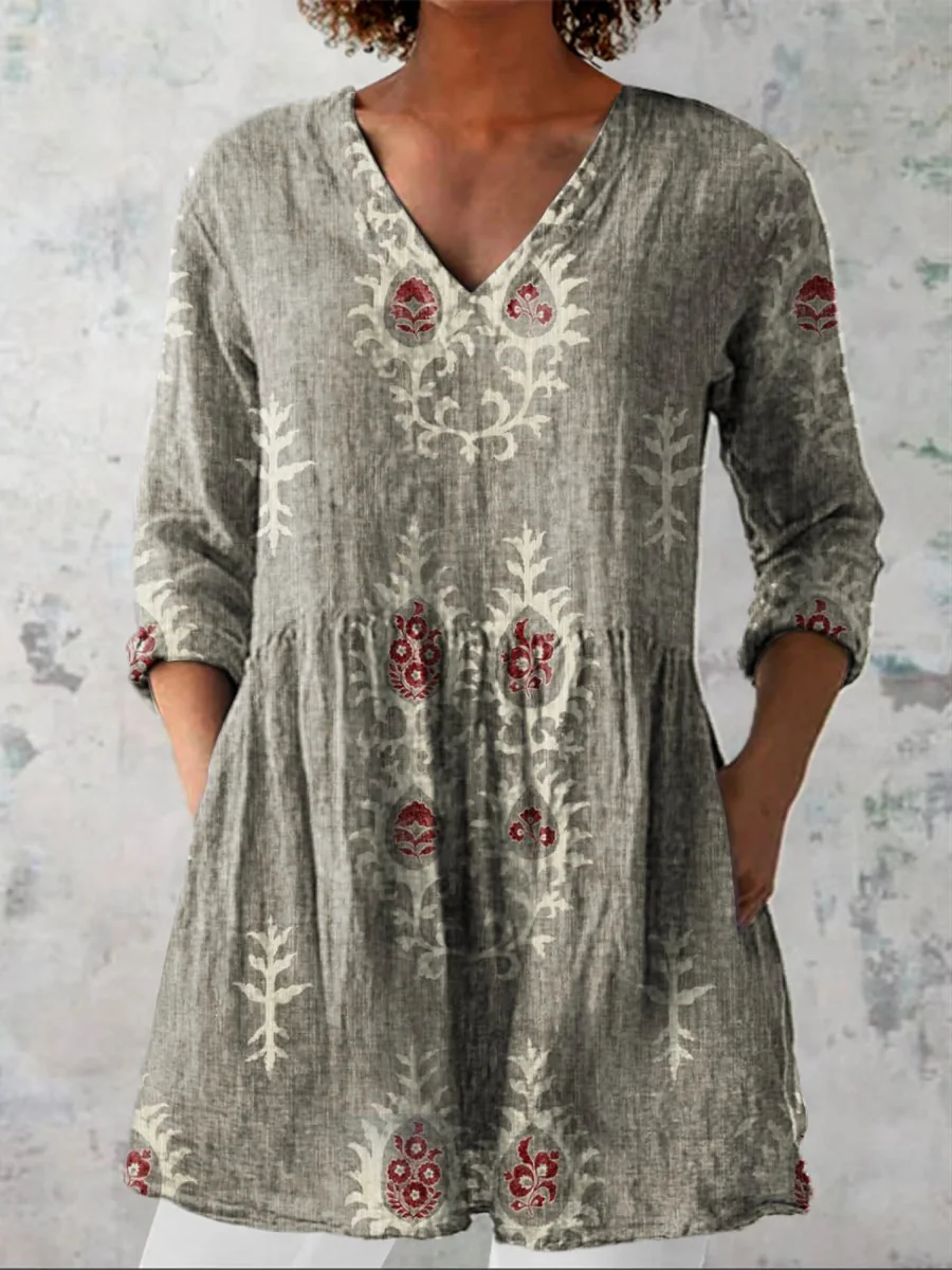 Elisa | Blusa larga con escote en V