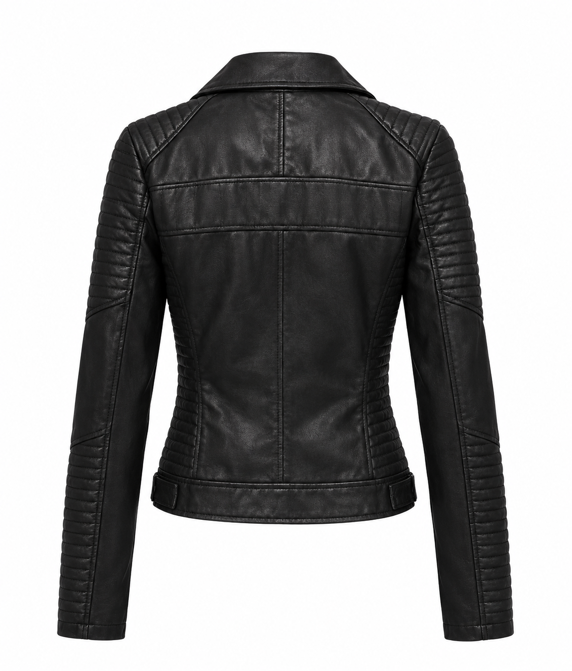 Chaqueta efecto cuero de entretiempo