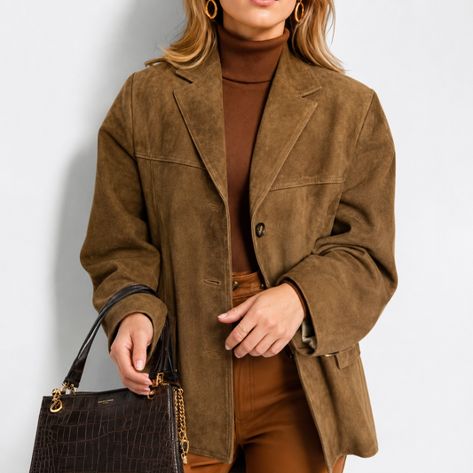 Chaqueta elegante con bolsillos estilo Vintage