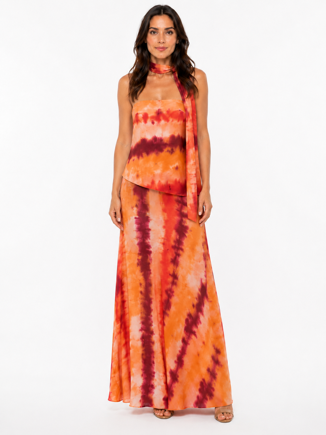 Vestido Largo Bandeau
