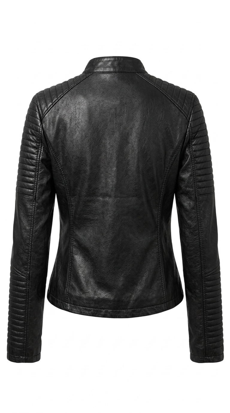 Chaqueta de cuero de entretiempo