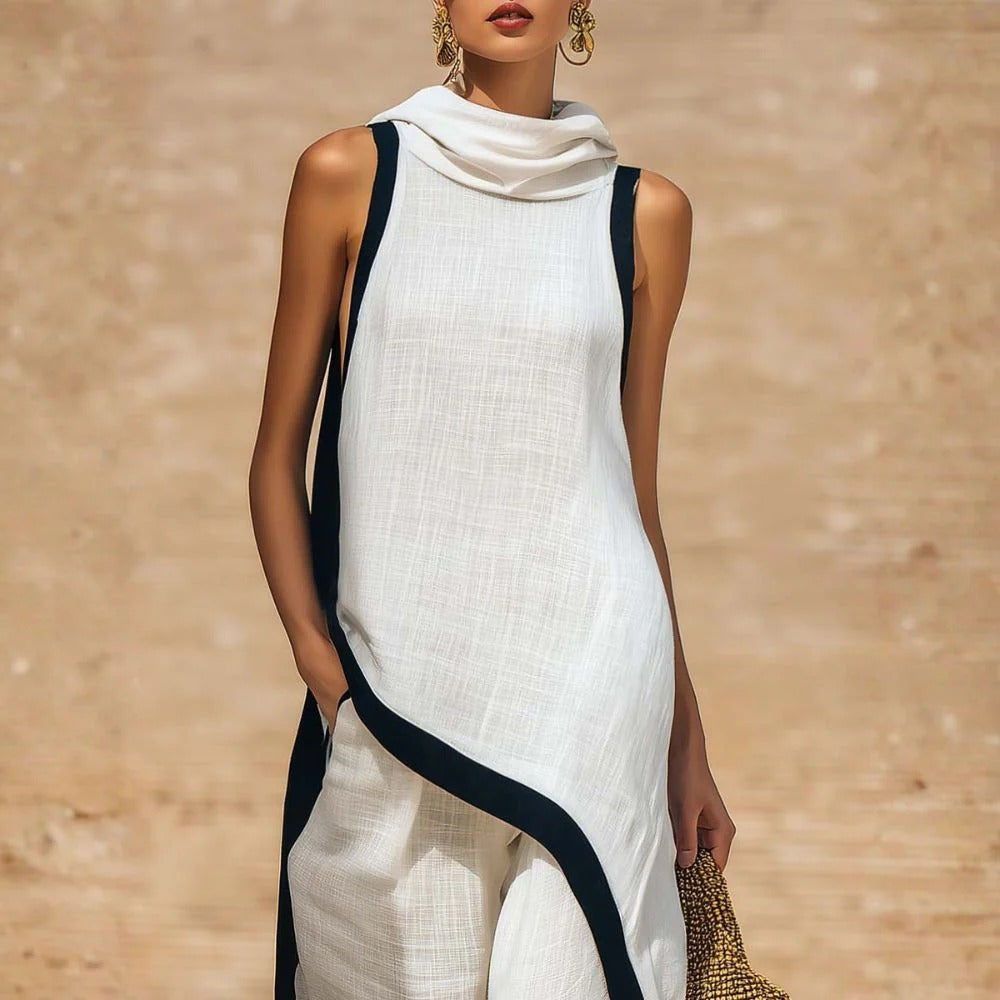 Conjunto de lino elegante