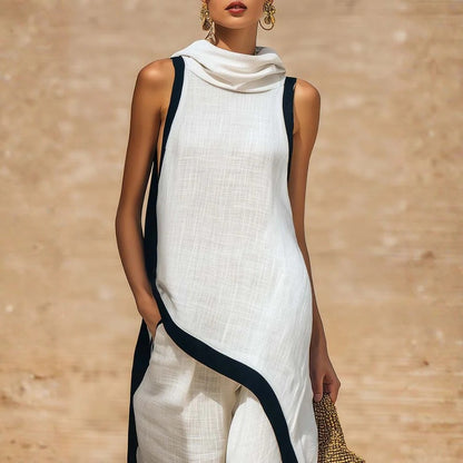 Conjunto de lino elegante