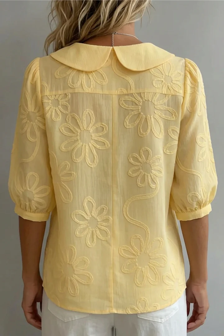 Elegante blusa floral
