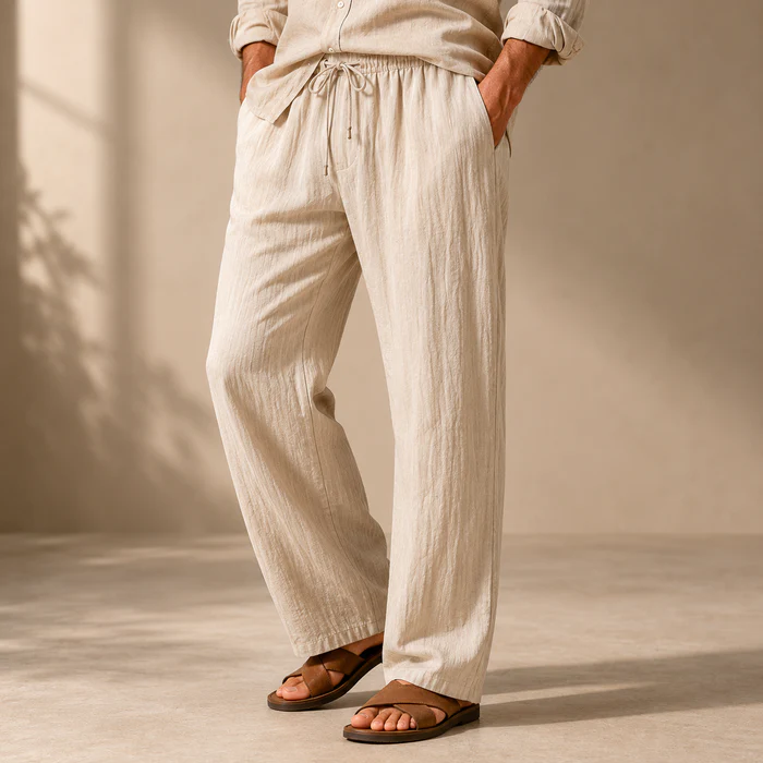 Pantalones largos  de lino