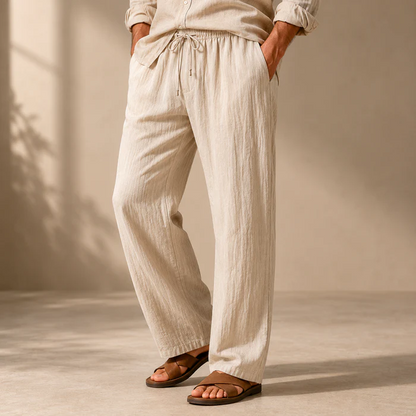 Pantalones largos  de lino
