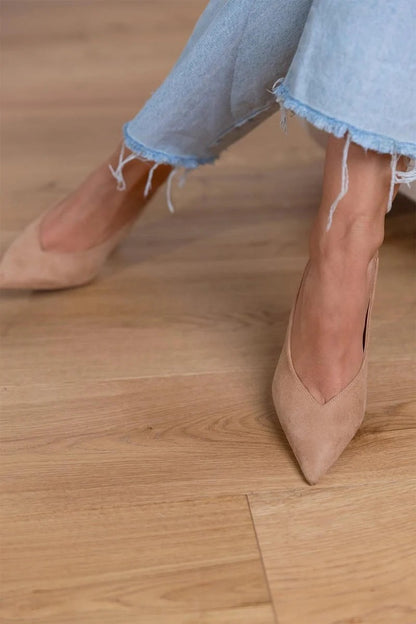 Tacones de tacón bajo