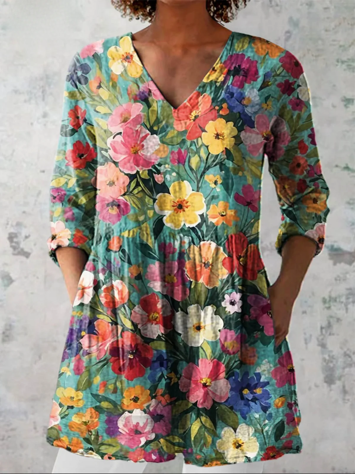 Nora | Blusa larga con escote en V