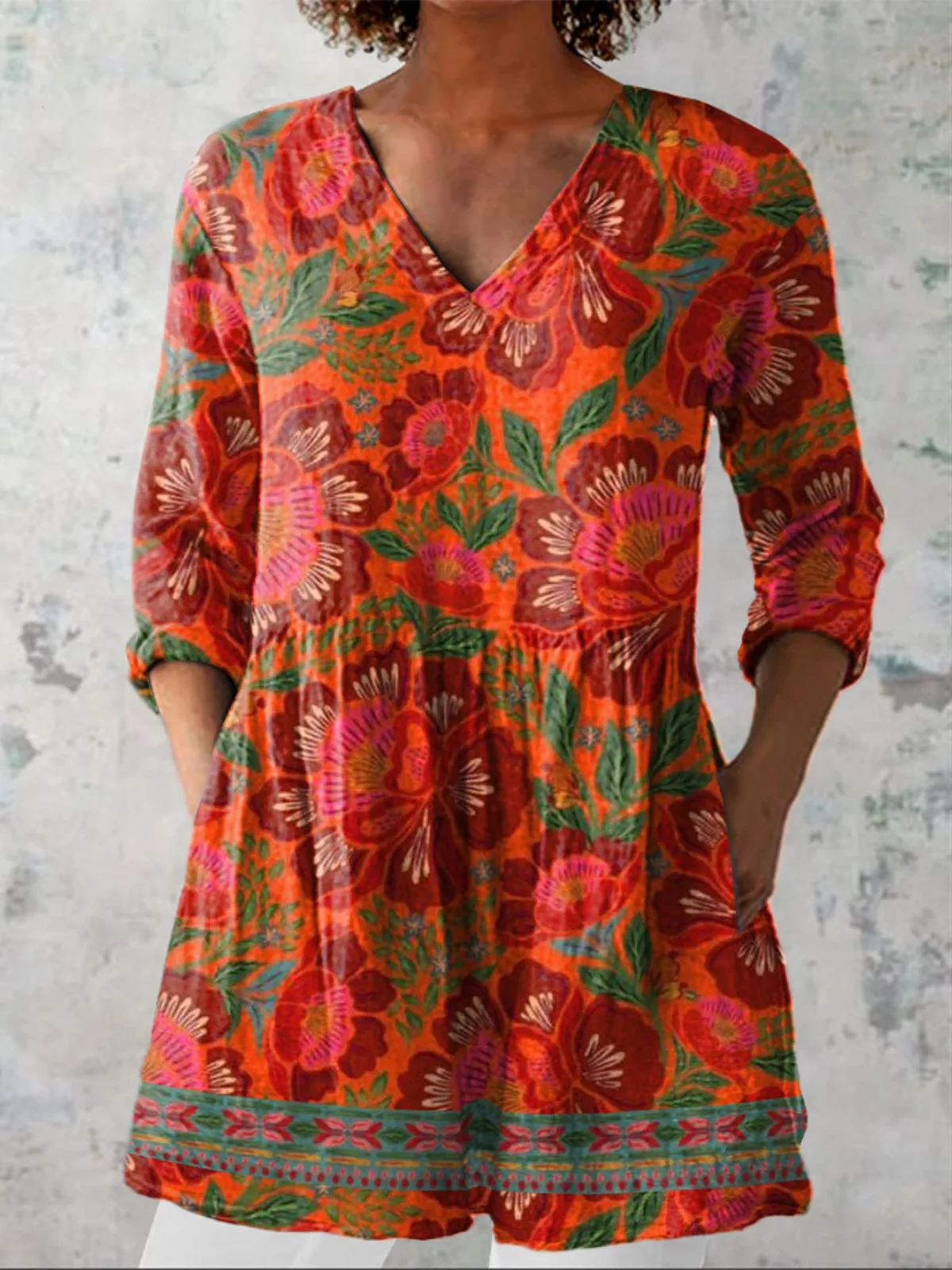 Marilo | Blusa larga con escote en V