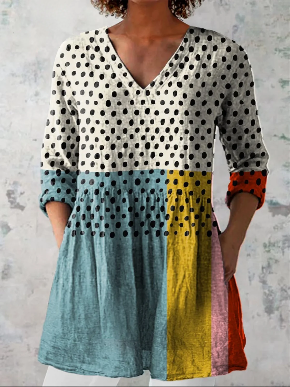 Valeria | Blusa larga con escote en V