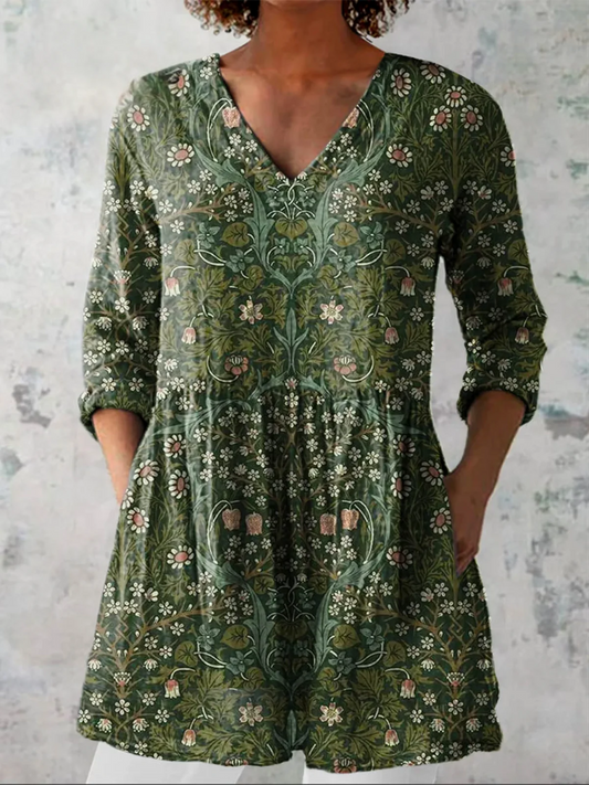 Julia | Blusa larga con escote en V