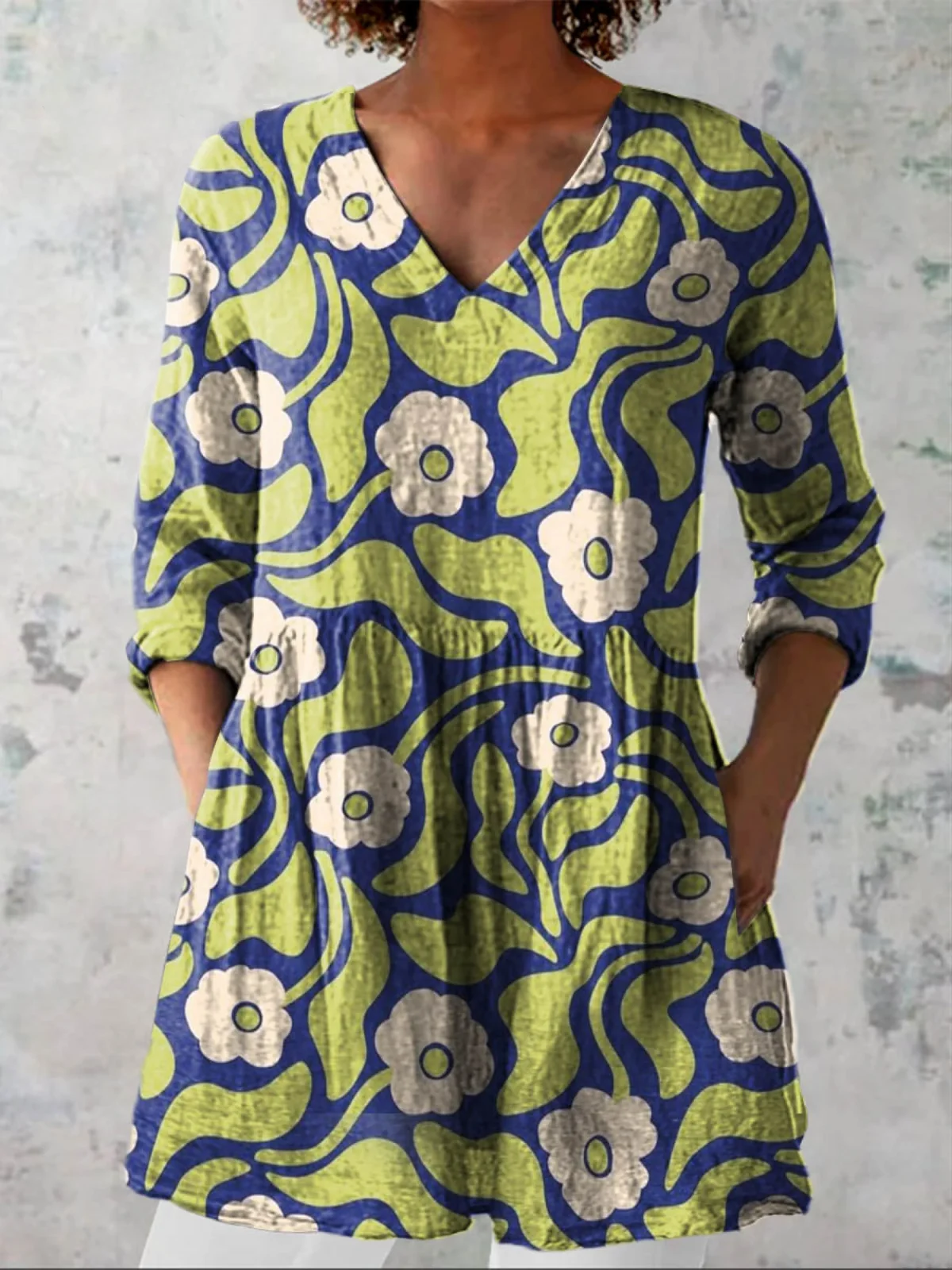 Irene | Blusa larga con escote en V