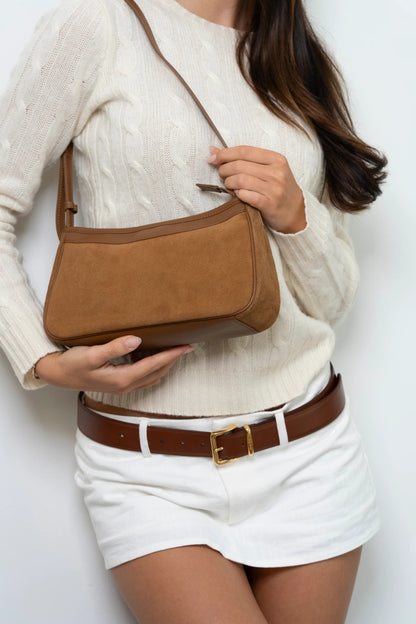 Bolso de hombro de ante Verona