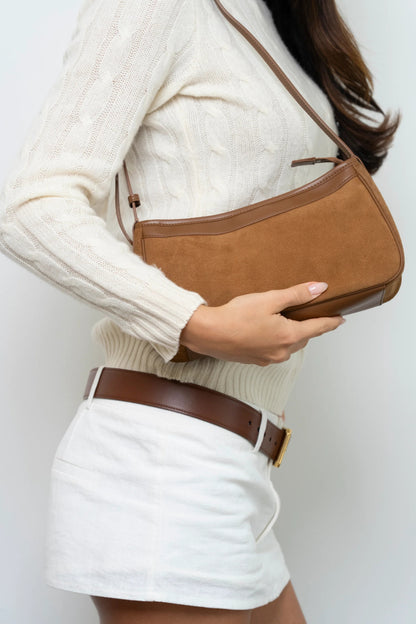 Bolso de hombro de ante Verona