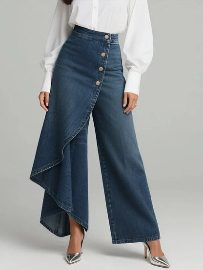 Pantalones vaqueros largos anchos