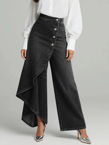 Pantalones vaqueros largos anchos