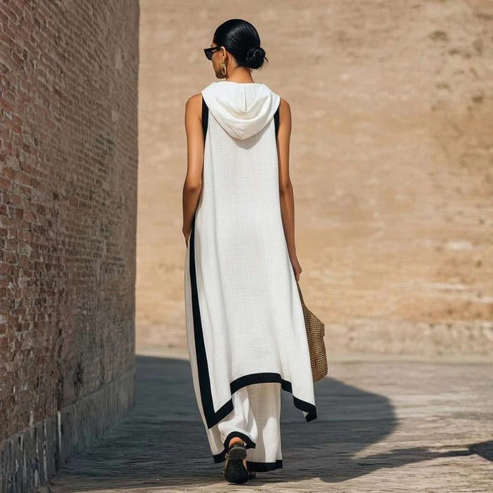 Conjunto de lino elegante