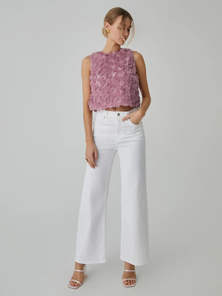 Blusa romántica multicolor floral
