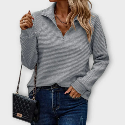 Olivia | Jersey con media cremallera