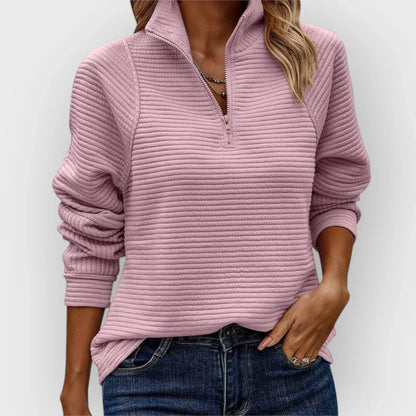 Olivia | Jersey con media cremallera