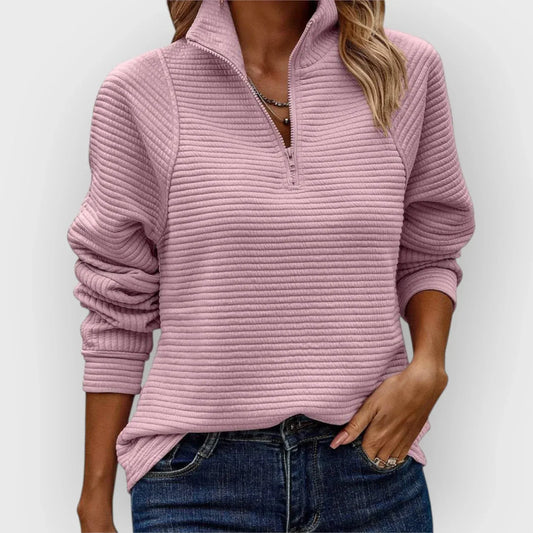 Olivia | Jersey con media cremallera
