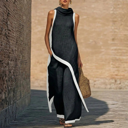 Conjunto de lino elegante