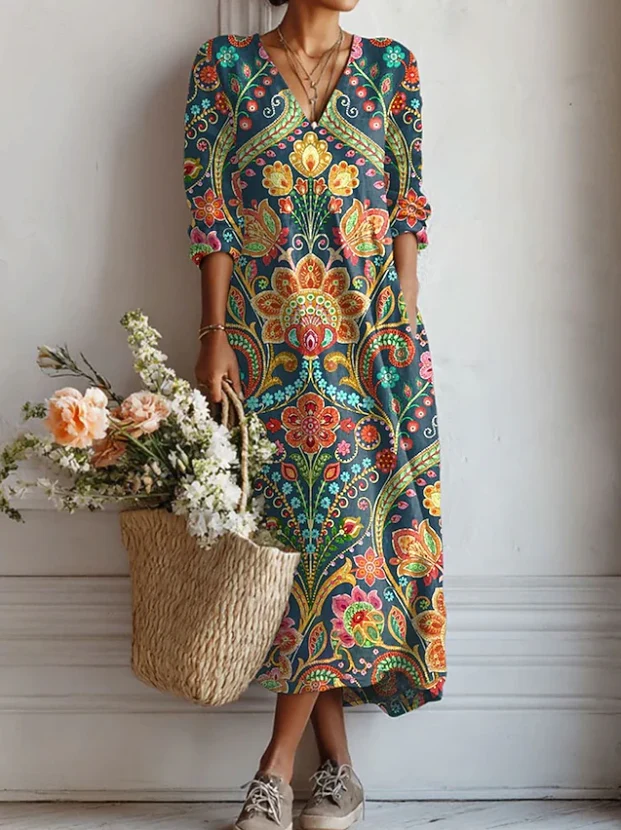 Laura | Vestido largo bohemio
