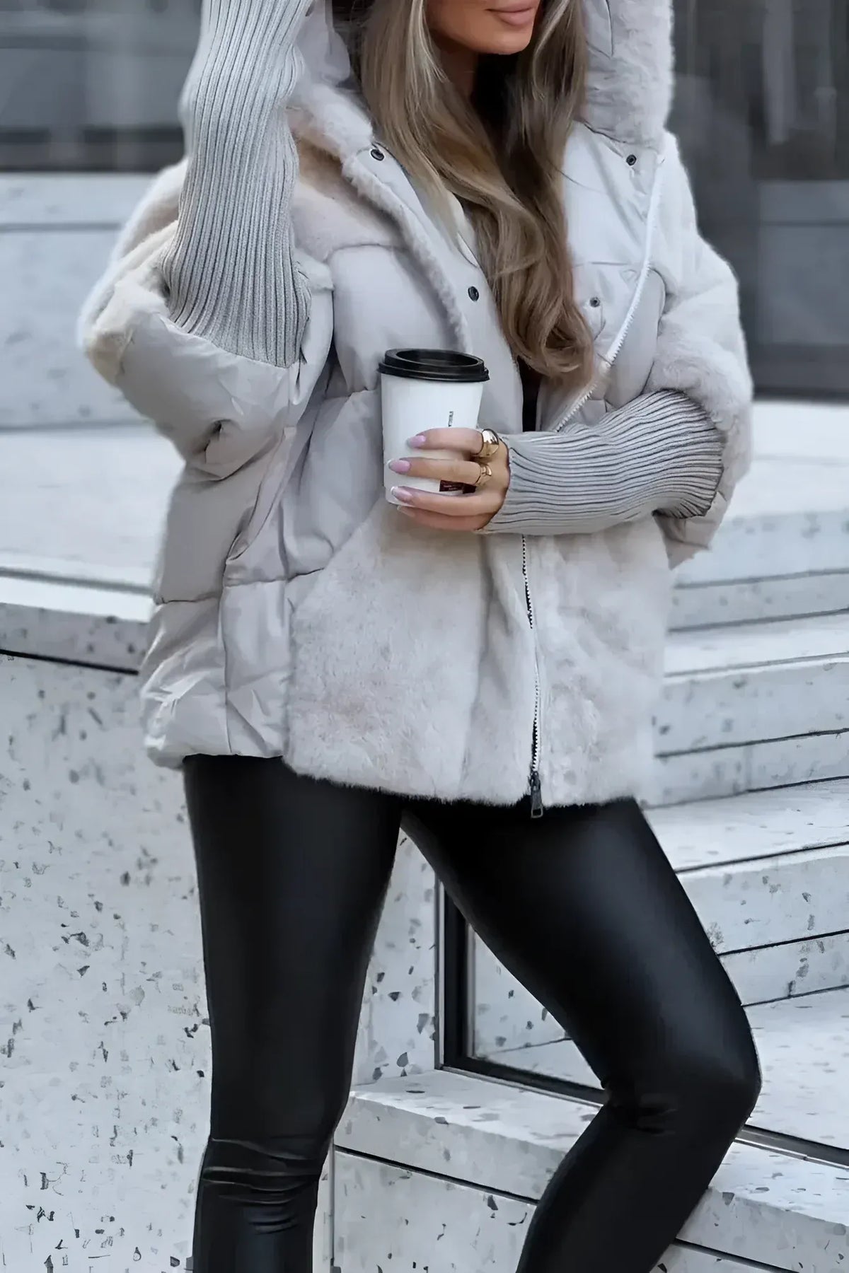 Abrigo de piel Alissa