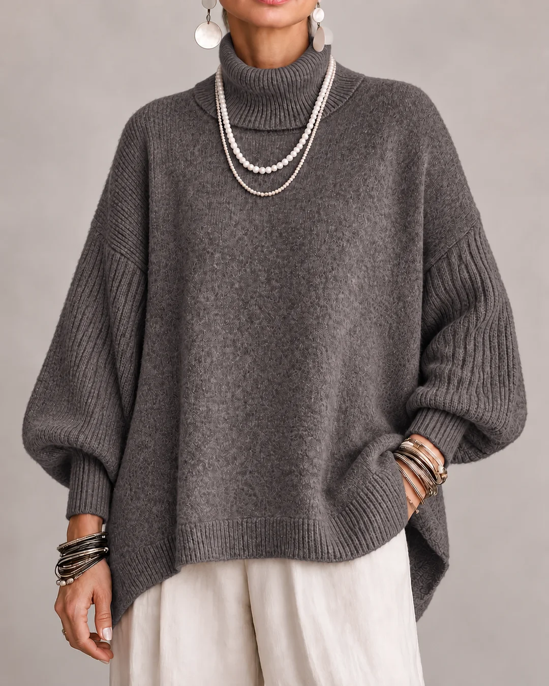 Caterina | Elegante suéter de cuello alto