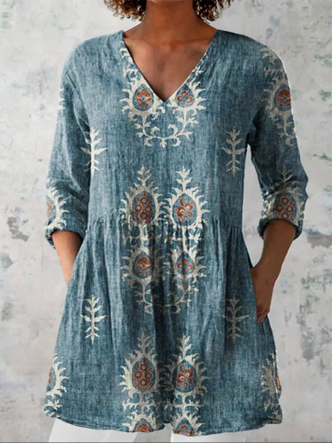 Elisa | Blusa larga con escote en V