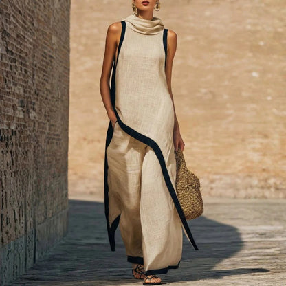 Conjunto de lino elegante