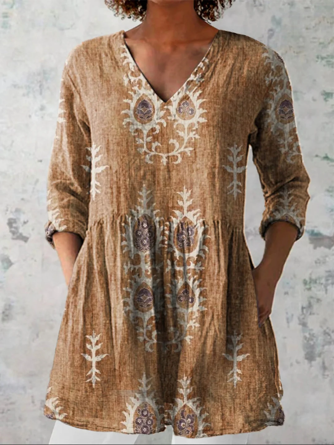 Elisa | Blusa larga con escote en V
