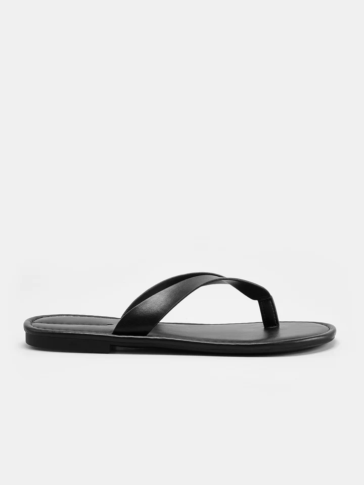 Chanclas casuales de cuero auténtico